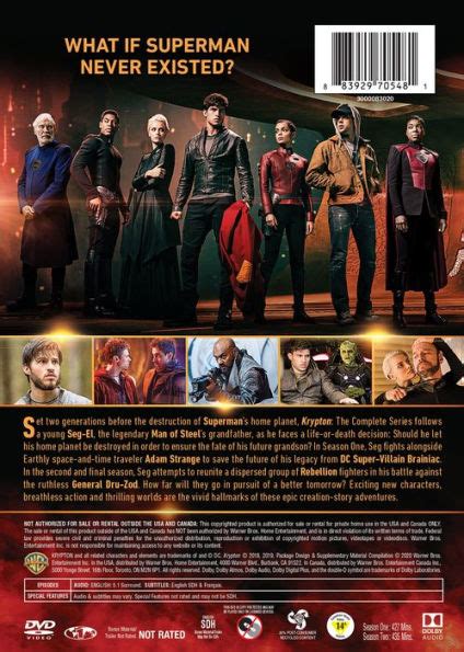 Krypton: The Complete Series (DVD) .